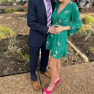 Chelsea28 Green Floral Dress